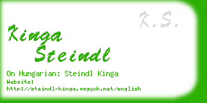 kinga steindl business card